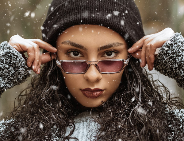 Girl with sunglasses Image