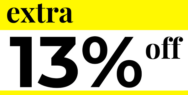 Extra 13% off - Promo code NEWIN21